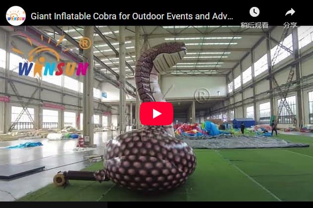 Customizable Giant Inflatable Cobra for Marketing Campaigns