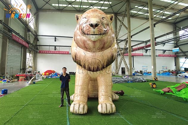 Customized 15-Foot Tall PVC Vinyl Inflatable Lion