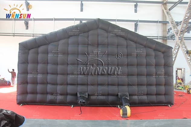 Heavy-duty inflatable camping tent with disco effects