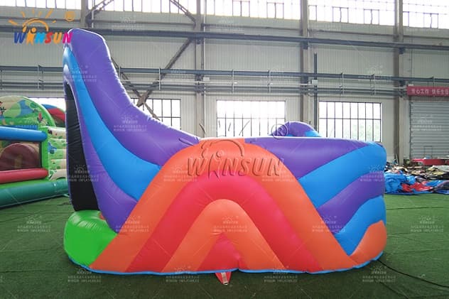 Inflatable foam pit pool with safety barriers for kids' events