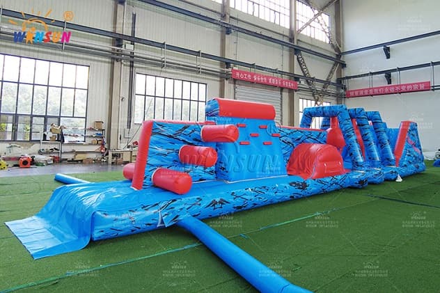 Waterproof Inflatable Climbing & Slide Course with Safety Anchors